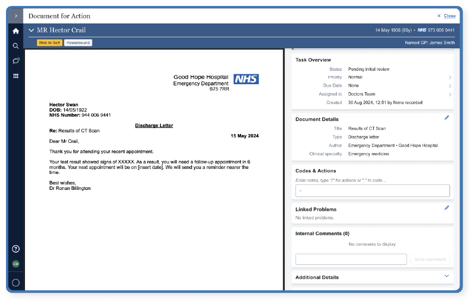 Speed up document coding, action taking and filing