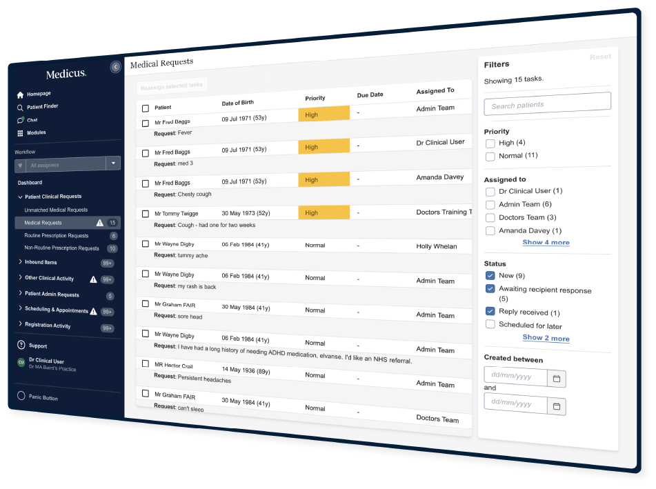 Manage all tasks and workflows from a single, integrated clinical system