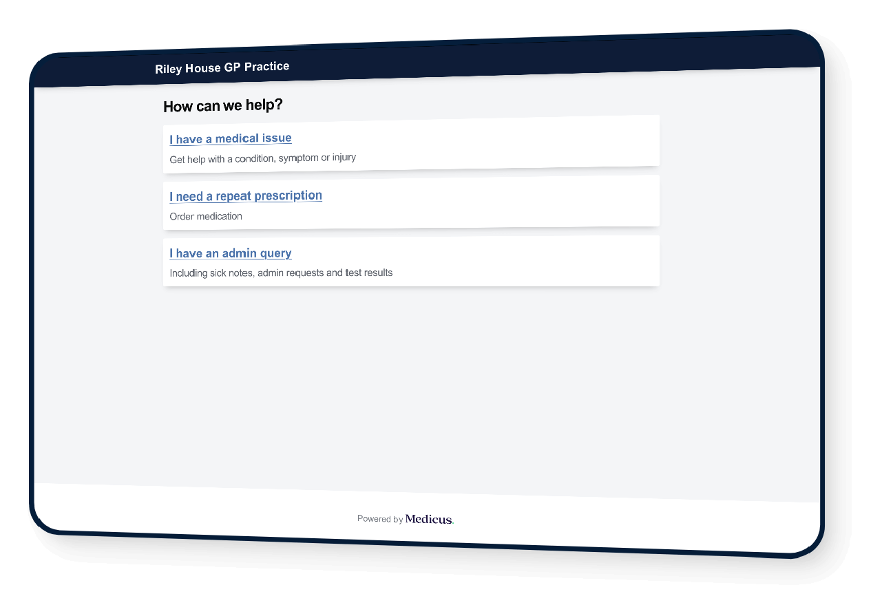 Manage the full patient journey, from request to resolution